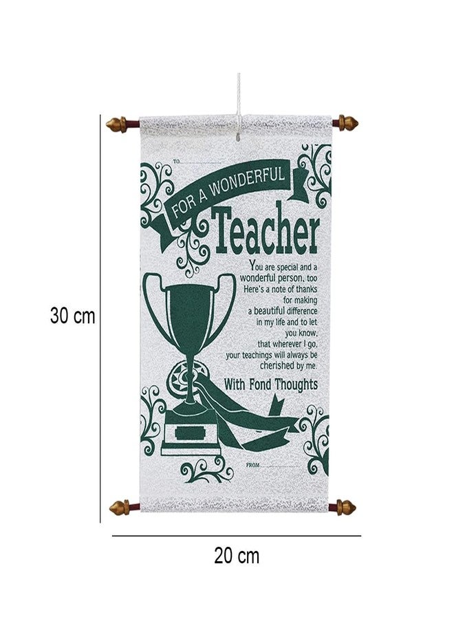 Natali Traders Teacher's Day Gift for Teacher - Teacher Scroll Card - Birthday Gift for Teacher - Farewell Gift for Teachers - Teacher's Day Special - Image 3